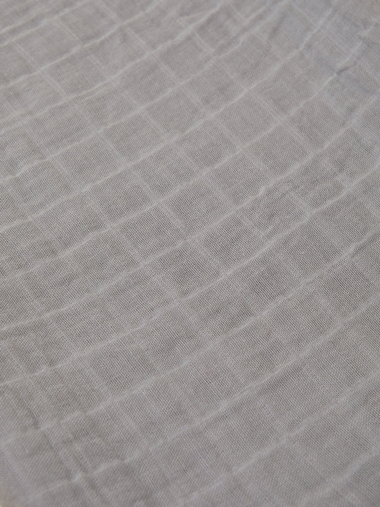 Harbor Gray Organic Cotton Baby Swaddle Blanket 