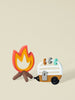 Camp fire and Retro Trailer Silicone Teether