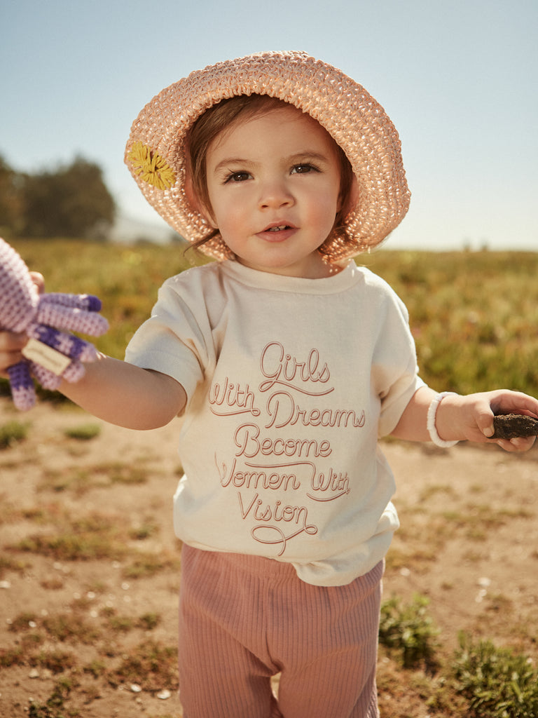 Baby Toddler Cream Short Sleeve Graphic T Shirt 