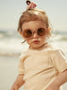 Dark Beige Round Baby Toddler Sunglasses