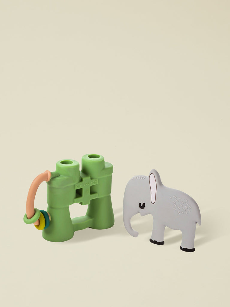 Elephant and Binoculars Baby Teether